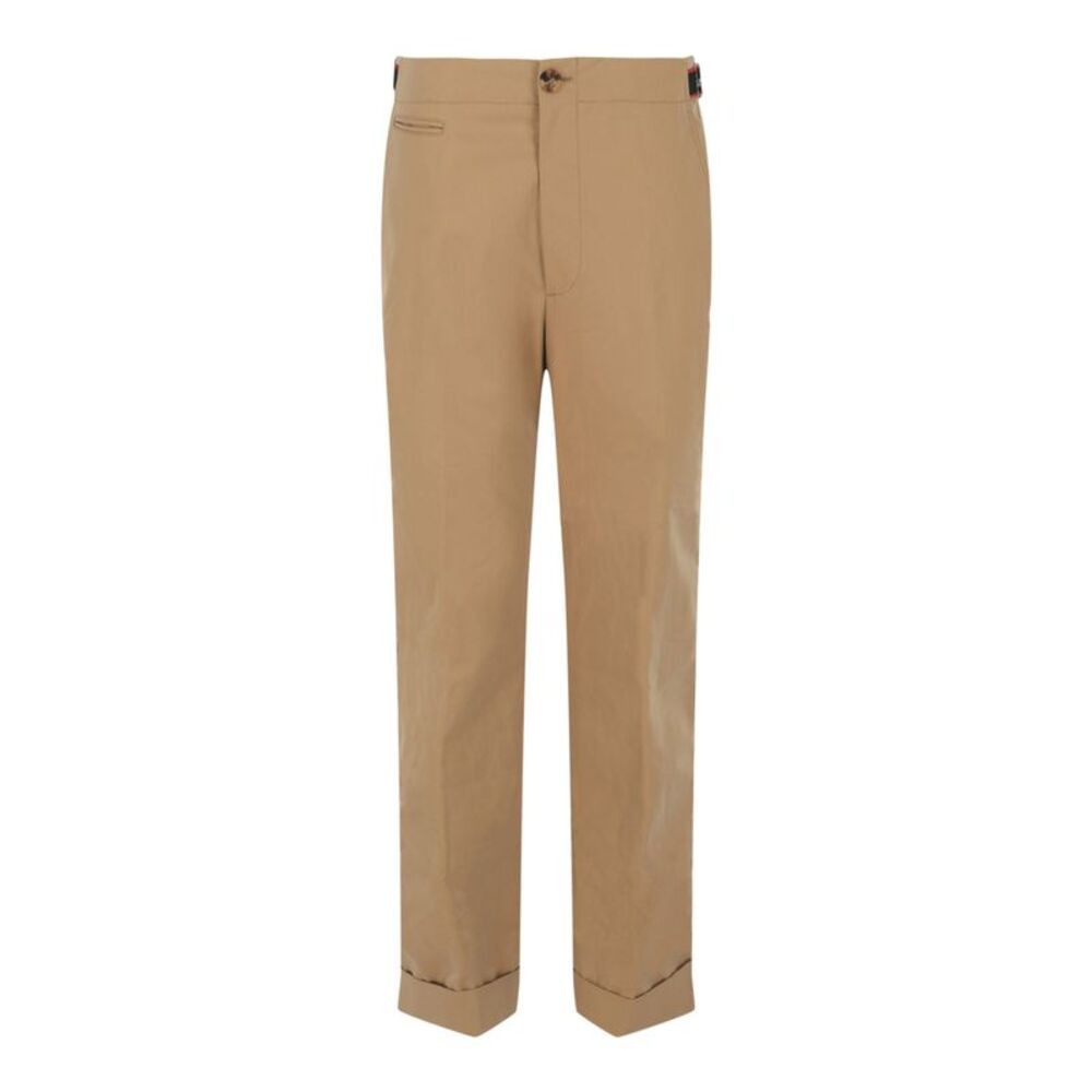 Alexander McQueen Twill Chino Pants Beige Mens